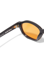 نظارة شمسية إس يو بي 004 بعدسات برتقالية شفافة